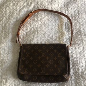 LOUIS VUITTON Musette Tango Monogram Canvas Short Strap Shoulder Bag